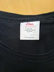 Vorschaubild 3 von Herren T-Shirt Schwarz Gr. M Casual Baumwolle Logo