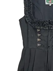 Vorschaubild 4 von Dirndl Trachtenkleid Damen Gr. 34 Schwarz Rüschen