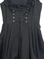 Vorschaubild 2 von Dirndl Trachtenkleid Damen Gr. 34 Schwarz Rüschen