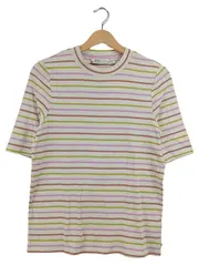 Vorschaubild 1 von Damen T-Shirt Gr. 42 XL Mehrfarbig Gestreift Casual Baumwolle