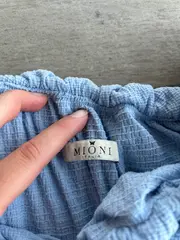 Vorschaubild 5 von Damen Sommerkleid Rüschen Off-Shoulder Blau Gr. 34