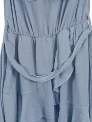Vorschaubild 3 von Damen Sommerkleid Rüschen Off-Shoulder Blau Gr. 34
