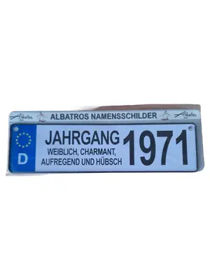 ALBATROS Blechschild