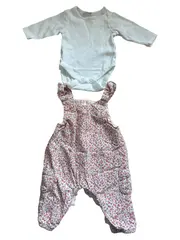 Vorschaubild 1 von Baby Mädchen Set Body Overall Gr. 62 (3M) Rosa Baumwolle