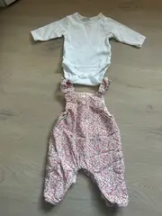 Vorschaubild 3 von Baby Mädchen Set Body Overall Gr. 62 (3M) Rosa Baumwolle