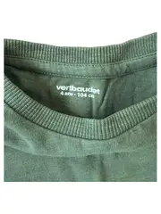 Vorschaubild 2 von Langarmshirt Gr. 104 Grün Baumwolle Basic Kinder Unisex