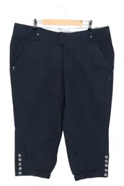 Vorschaubild 1 von collection Damen Capri Shorts Blau Gr. XL Baumwolle Casual