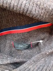 Vorschaubild 3 von Herren Pullover Gr. 48/M Braun Klassisch Baumwolle Wolle