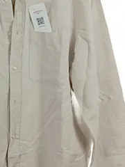Vorschaubild 5 von Herren Business Hemd Langarm Button-Down Beige Leinen Gr. L