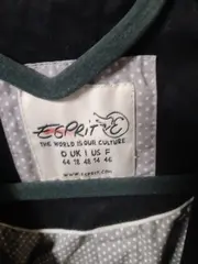 Vorschaubild 2 von Damen Blazer Jacke Gr. 44 Schwarz Baumwolle Casual