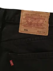 Vorschaubild 4 von Herren Jeans Straight Leg Hose W29 L30 Schwarz Casual