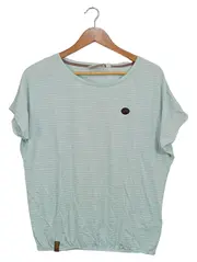 Vorschaubild 1 von Damen T-Shirt Gr. 36/S Grün Gestreift Casual