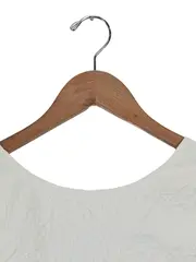 Vorschaubild 2 von Damen T-Shirt Oberteil Gr. S Weiß Modern Strukturmuster