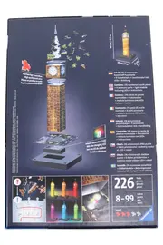 Vorschaubild 2 von 3D Puzzle Night Edition Big Ben London 216 Teile LED Farbwechsel