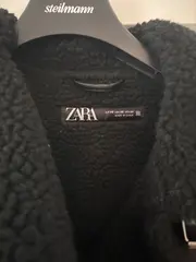 Vorschaubild 5 von Damen Lederjacke Lammfell-Optik Schwarz Gr. 34/XS