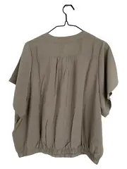 Vorschaubild 2 von Damen Bluse Gr. 34 Beige Modern Kurzarm