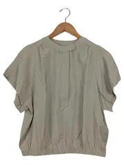 Vorschaubild 1 von Damen Bluse Gr. 34 Beige Modern Kurzarm