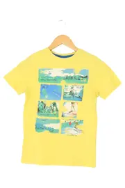Vorschaubild 1 von Kinder T-Shirt Gr. 152 Gelb Grafisch Kurzarm