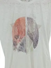 Vorschaubild 2 von Damen T-Shirt Gr. 34;XS Weiß Grafisch Pailletten