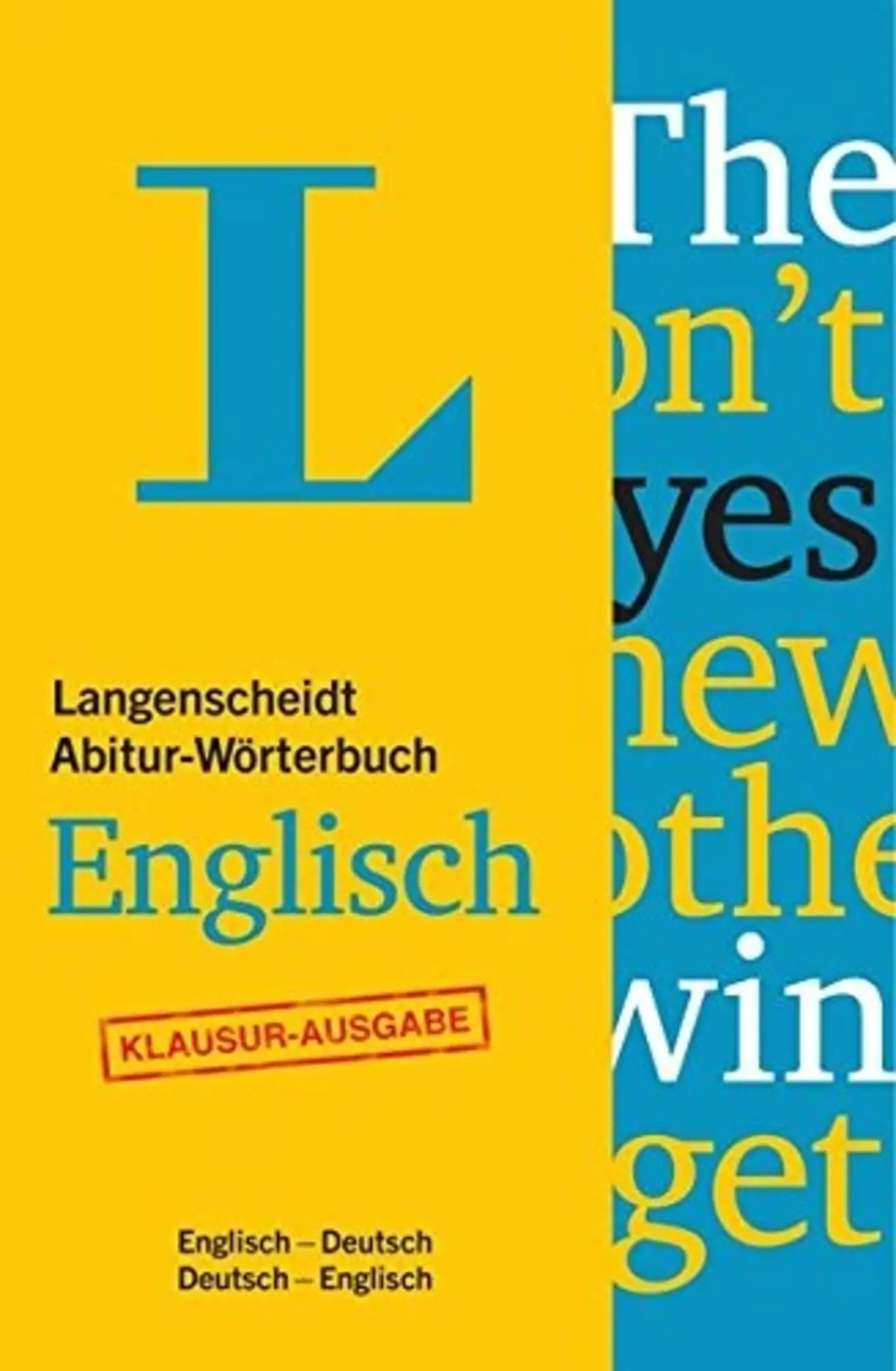 Langenscheidt Abitur Wörterbuch Englisch Taschenbuch Prüfungsvorbereitung