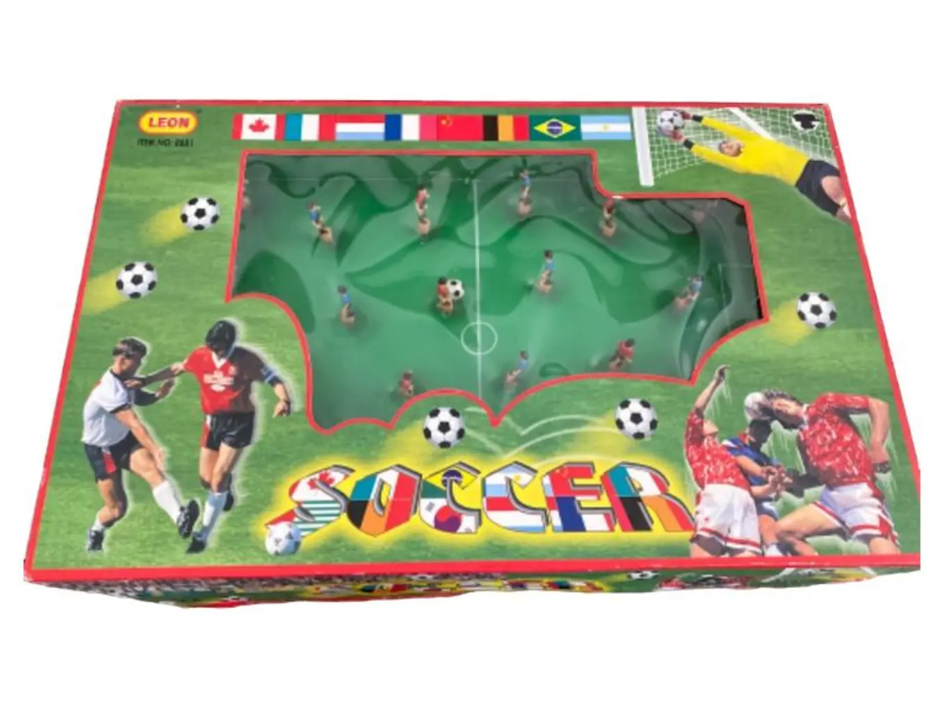 LEON Soccer Tischfußball Spiel Kinder Fußballspiel Kickertisch