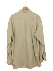 Vorschaubild 2 von Herren Business Hemd Gr. 42/L Beige Langarm Baumwolle