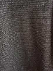 Vorschaubild 3 von Damen Langarmshirt Gr. 44 Schwarz Glitzer Streifen Elegant