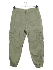 Vorschaubild 1 von Damen Cargohose Gr. 40 Oliv Casual Jogger Hose