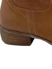 Vorschaubild 4 von Stiefel Damen Gr. 37 Braun Leder Casual Lochmuster