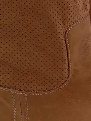 Vorschaubild 3 von Stiefel Damen Gr. 37 Braun Leder Casual Lochmuster