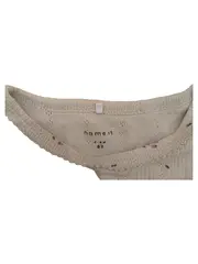 Vorschaubild 3 von Baby Body Langarm Mädchen Gr. 62 Beige Blumenmuster