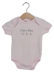 Vorschaubild 1 von Baby Body Gr. 68 Rosa Baumwolle Polyester Blumen Logo