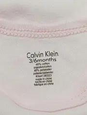 Vorschaubild 3 von Baby Body Gr. 68 Rosa Baumwolle Polyester Blumen Logo