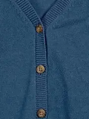 Vorschaubild 2 von EDC Damen Strickjacke Gr. 36/S Blau Casual Viskose Baumwolle