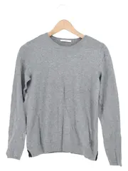 Vorschaubild 1 von Damen Pullover Gr. 36/S Grau Basic Casual Langarm