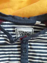 Vorschaubild 6 von Kinder Langarmshirt gestreift Schriftzug Gr. 122 Mehrfarbig Baumwolle