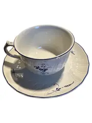 Vorschaubild 1 von Vieux Luxembourg Tasse Untertasse Porzellan Klassisch Blumen 6cm