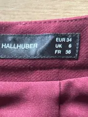 Vorschaubild 5 von Damen A-Linienrock Gr. 34 Rot Elegant
