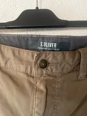 Vorschaubild 3 von Herren Chino Stoffhose W32 Beige Casual Slim Fit NEU