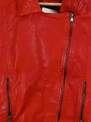 Vorschaubild 3 von Woman Damen Lederjacke Bikerjacke Rot Größe L 40 Premium