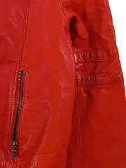 Vorschaubild 4 von Woman Damen Lederjacke Bikerjacke Rot Größe L 40 Premium