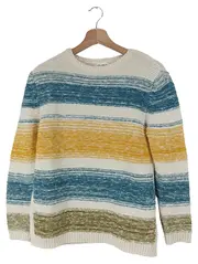 Vorschaubild 1 von Mädchen Pullover Gr. 164 Mehrfarbig Gestreift Casual Langarm Strick