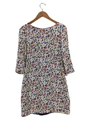 Vorschaubild 1 von Damen Sommerkleid Gr. 34/XS Blumenmuster Mehrfarbig Casual Midikleid