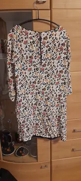 Vorschaubild 2 von Damen Sommerkleid Gr. 34/XS Blumenmuster Mehrfarbig Casual Midikleid