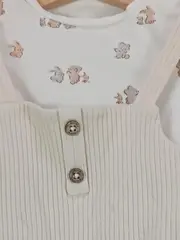 Vorschaubild 3 von Baby Twin Set Strampler Shirt Gr. 70 Mehrfarbig Tiermotive Casual