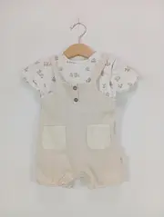 Vorschaubild 2 von Baby Twin Set Strampler Shirt Gr. 70 Mehrfarbig Tiermotive Casual
