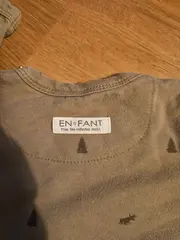 Vorschaubild 3 von En Fant Langarmshirt Baby Gr. 62 Oliv Elch Tannen Baumwolle