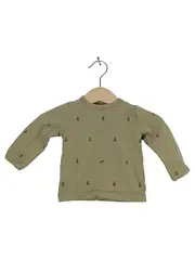 Vorschaubild 1 von En Fant Langarmshirt Baby Gr. 62 Oliv Elch Tannen Baumwolle