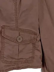 Vorschaubild 3 von Blazer Damen Braun Gr. 42 Casual Baumwolle Langarm