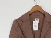 Vorschaubild 7 von Blazer Damen Braun Gr. 42 Casual Baumwolle Langarm